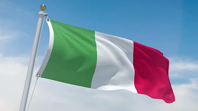 4k中的意大利国旗