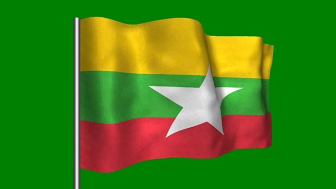 缅甸-循环，挥手