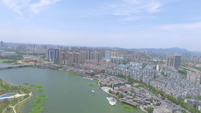 常德大小河街及常德市区大景