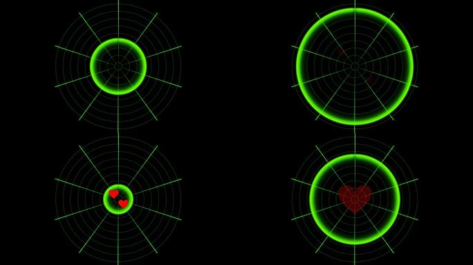动画物体检测雷达