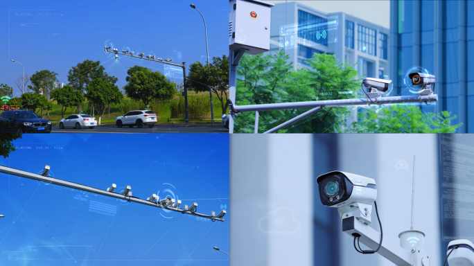 HUD科技监控公安电子眼空镜