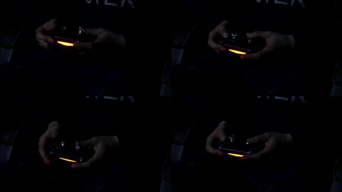 男人在玩电子游戏控制器