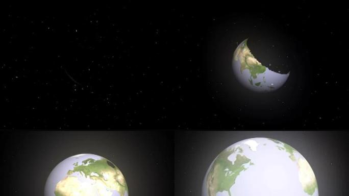 地球重建动画 (NTSC)