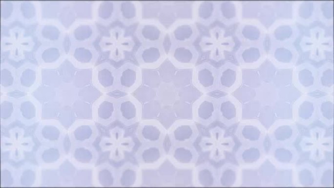 背景中的几何抽象曼陀罗，循环蓝色图案
