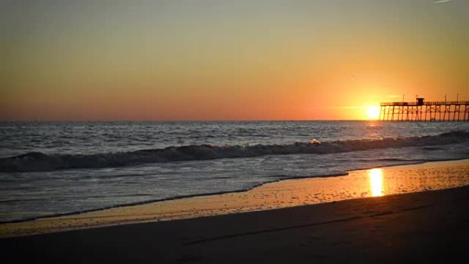 卡斯韦尔海滩日落