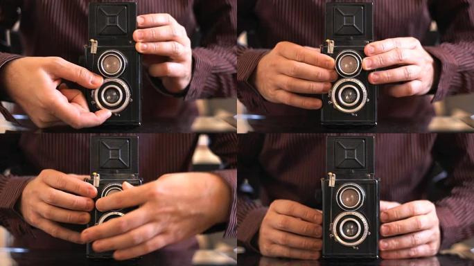 老式相机摄影师