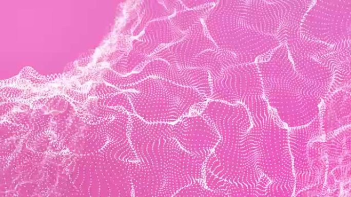 抽象弯曲波片运动背景环粉色
