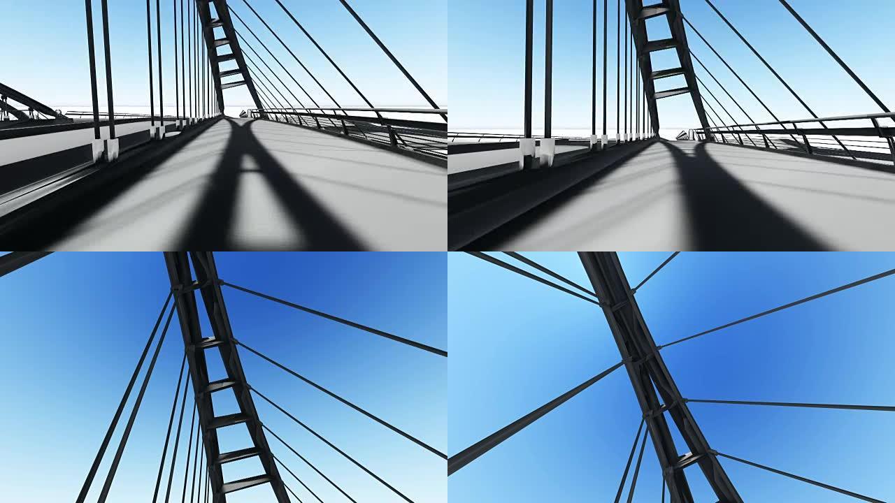 桥梁的3d动画