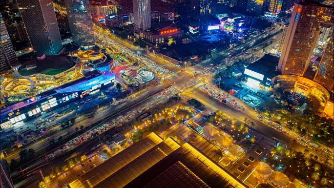 东莞市中心夜景