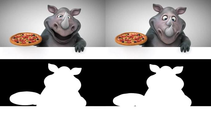 有趣的犀牛-3D动画