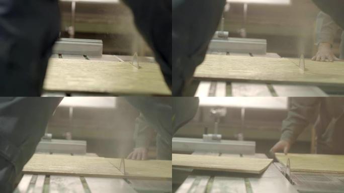 切割工厂木材