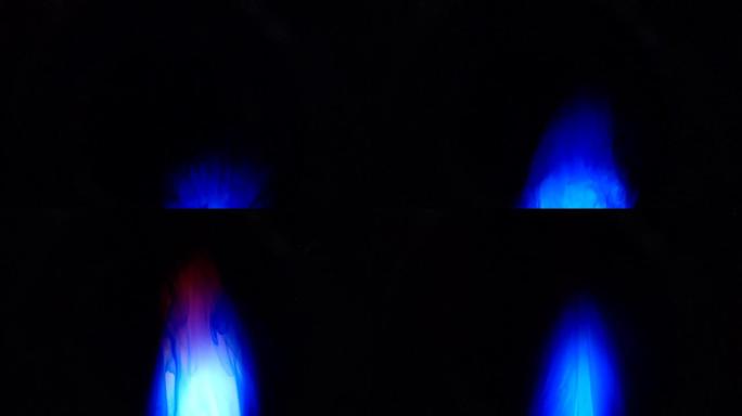 4k镜头。抽象蓝色彩色火漆油墨扩散背景。