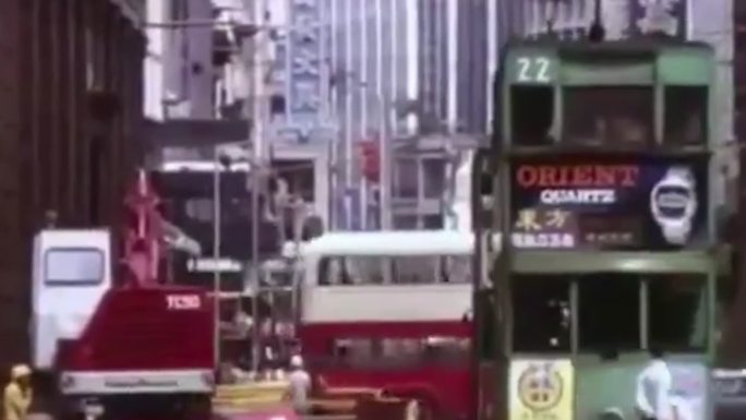 60年代香港街景中环