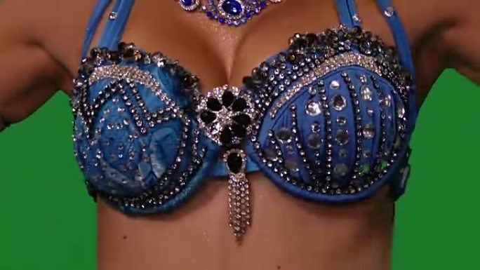 Beautiful belly dancer dancing ethnic dances again