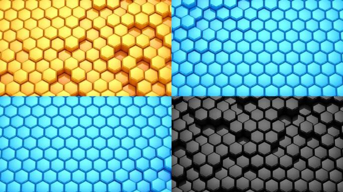 Hexagons Form A Wave