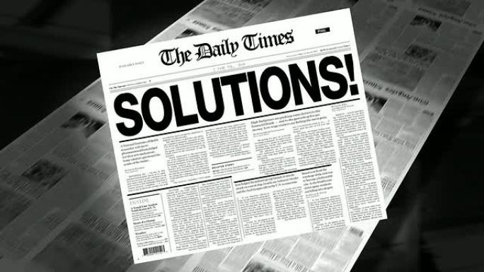 解决方案!-报纸标题 (显示循环)
