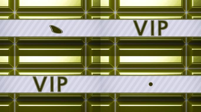 “VIP” 图标。循环素材具有4k分辨率。