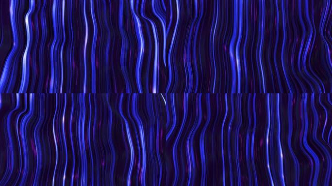 抽象紫蓝氖波线场