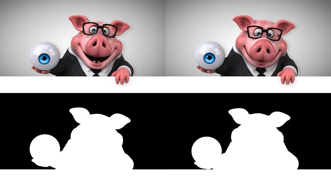 有趣的猪-3D动画