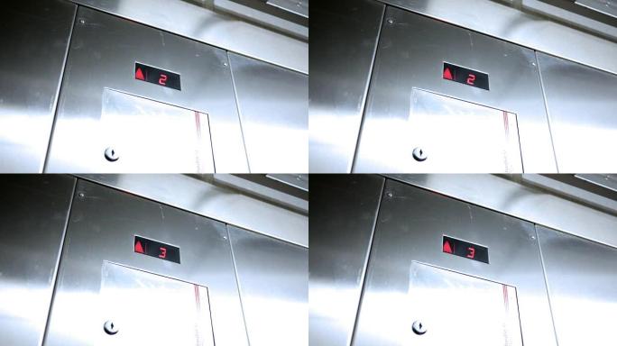 电梯数量随着电梯在停车场的竖井上移动而上升