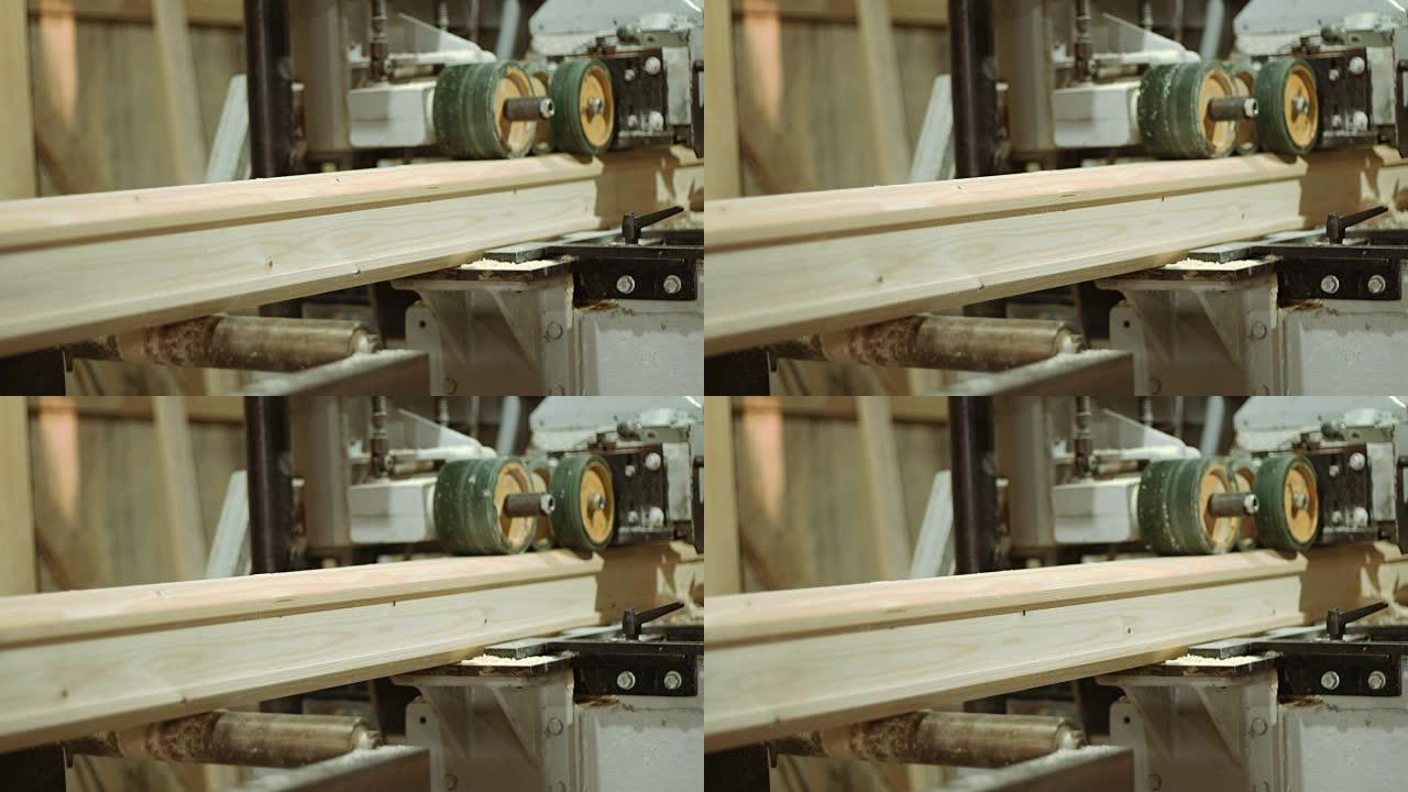 木工生产中棒材精炼机的滚轮