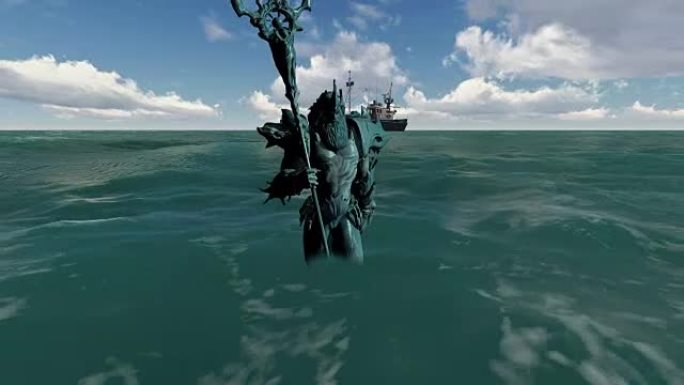 海王星 (海神) 的3d动画在see