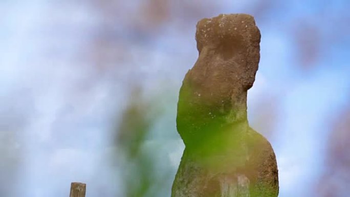复活节岛的Moai超越刷子