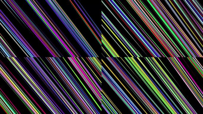 抽象彩虹色绘制优雅线条条纹美丽动画背景新质量通用运动动态动画多彩欢乐音乐视频素材