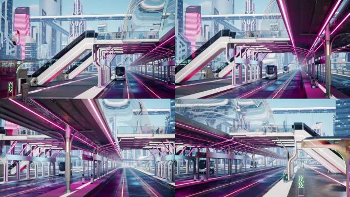 元宇宙 未来城市 科技 赛博朋克 虚拟