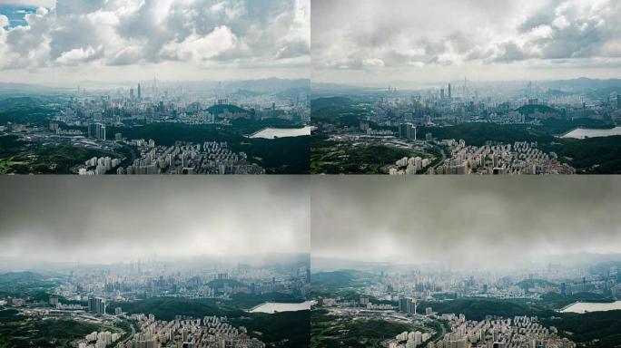 中国深圳城市风光延时摄影