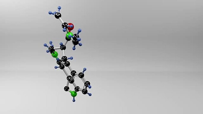 麦角酸二乙酰胺分子。