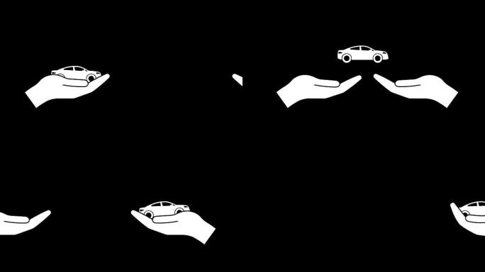 购买汽车概念动画与可选的光磨砂。Alpha Luma哑光包括在内。4 k的视频