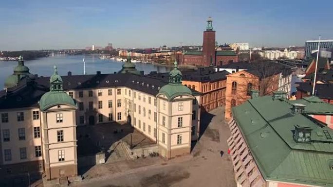 斯德哥尔摩市的鸟瞰图