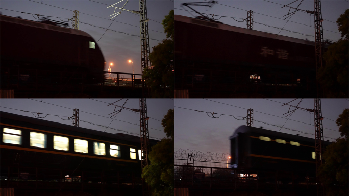 4k实拍绿皮老式火车镜头素材