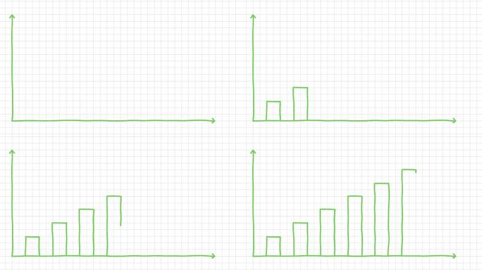 手绘图表信息图表绿色
