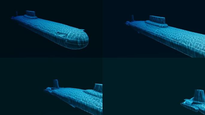 俄罗斯海军核潜艇深度3D动画
