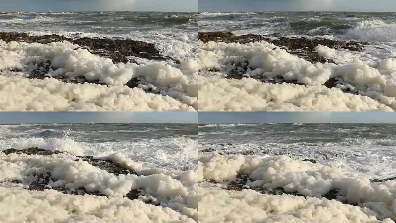风中的海泡沫