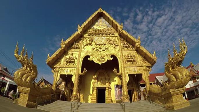 泰国南市市中心时间流逝Wat Sri Panthon
