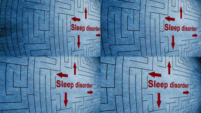 睡眠障碍迷宫概念