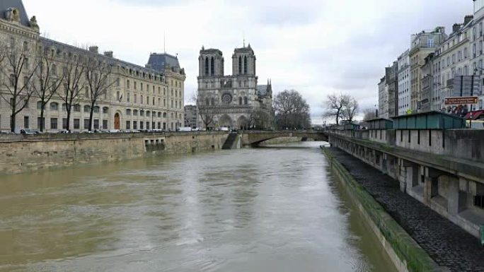 巴黎圣母院和巴黎圣母院的风景