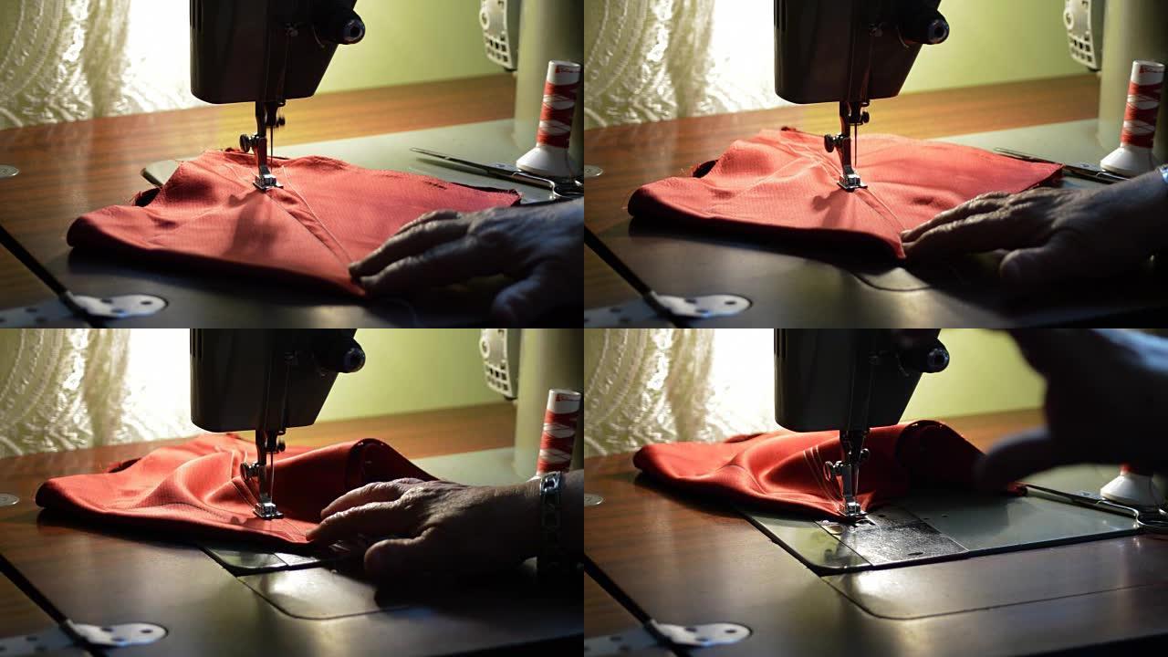 缝纫机编织织物