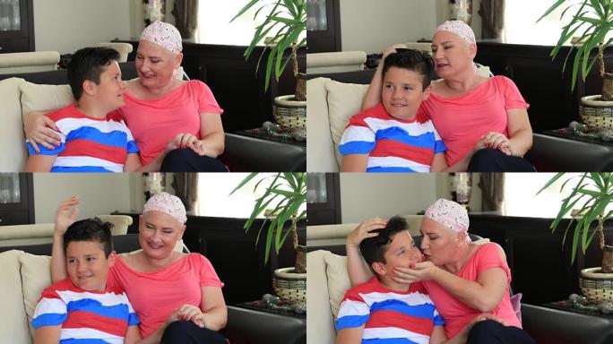 化疗患者和她的儿子