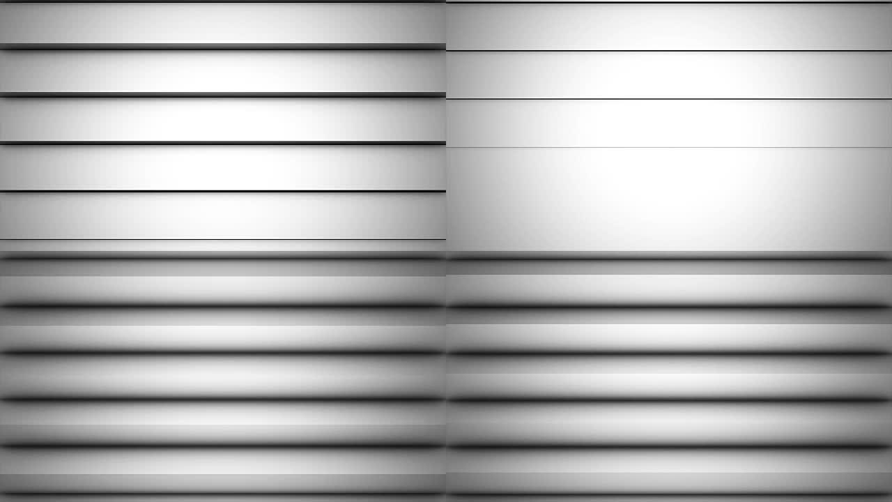白色多边形几何表面。用于复制空间的计算机生成无缝循环抽象运动背景