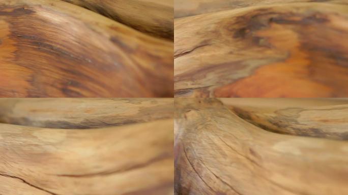 木质纹理的慢速幻灯片拍摄。