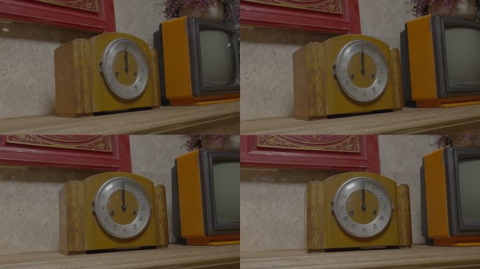 老物件 老时钟 老电视 老房子 旧时代