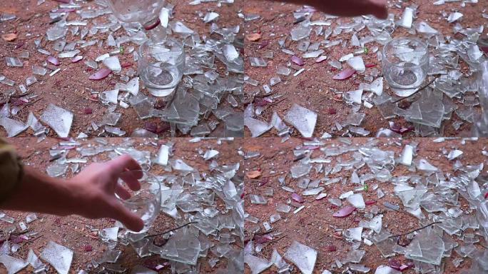 这个人正在倒出伏特加