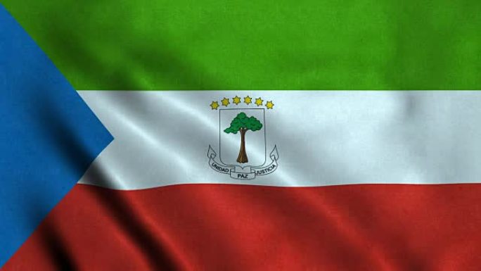 赤道几内亚4K无缝可循环旗帜