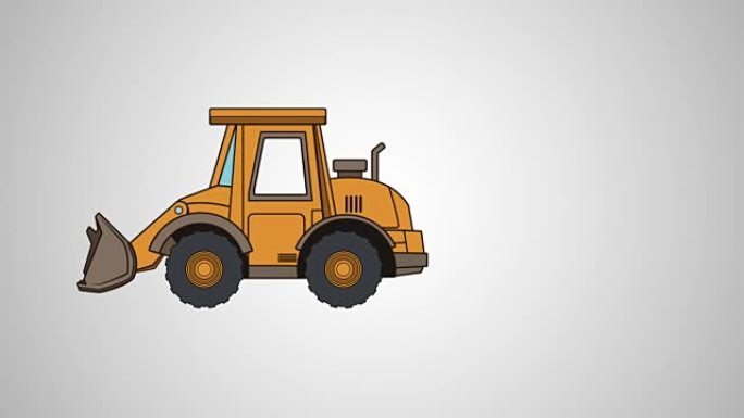 挖掘机拖拉机动画图标