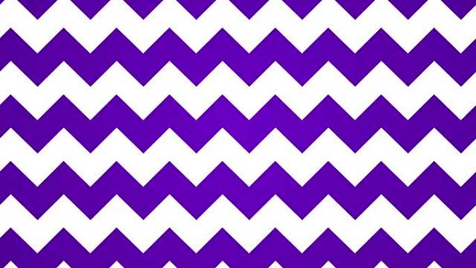 几何波线运动背景环紫色和白色