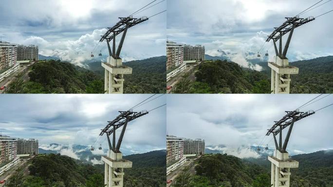 马来西亚云顶高原戏剧性的时间流逝。